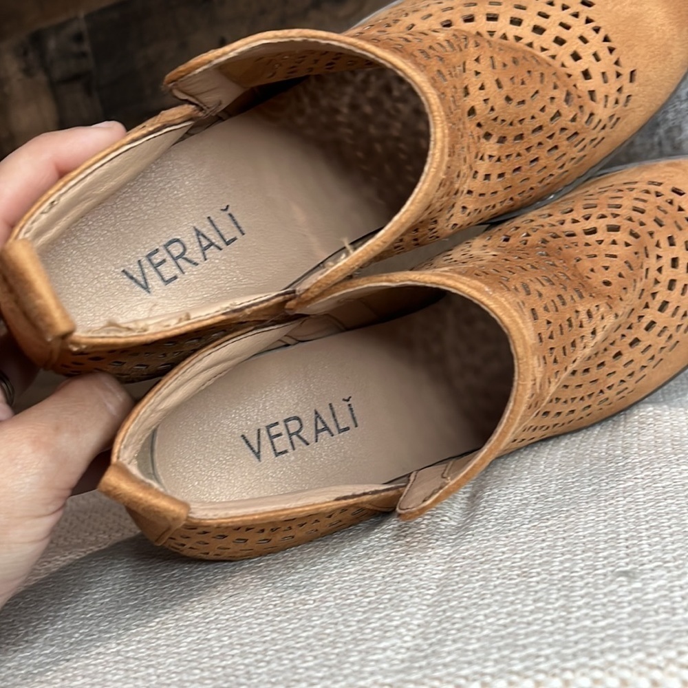 Verali Felix Ankle Caramel Laser Cut Ankle Boot Size 8 (EU 39) - Picture 5 of 7